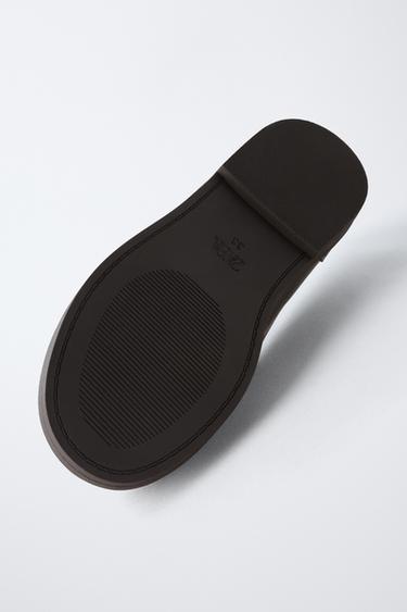 MOCASSINS EN CUIR CHAMPION ® X ZARA - Marron de Zara - Image 6