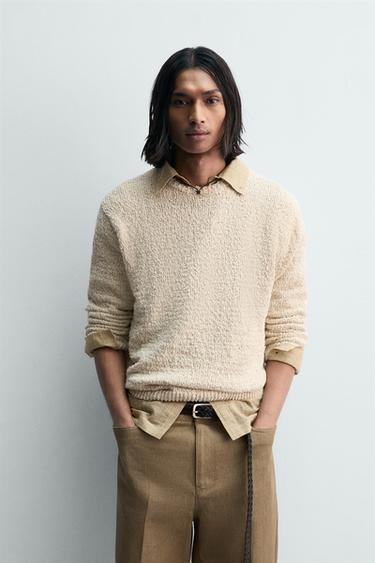 JERSEY ESTRUCTURA IRREGULAR - Crudo de Zara