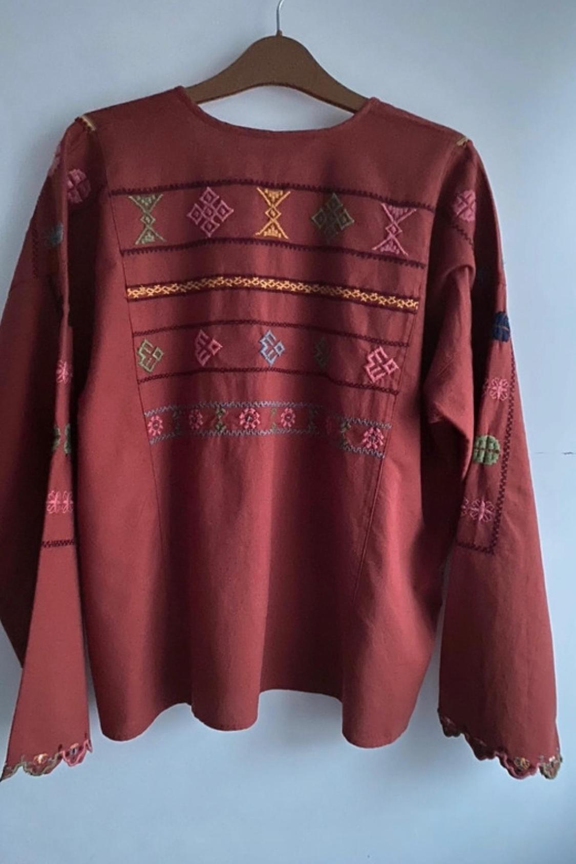 EMBROIDERED COTTON BLOUSE - Image 2