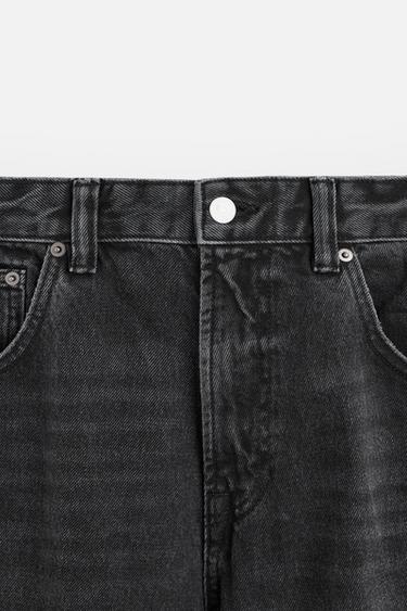 EMBROIDERED BAGGY FIT JEANS - Black by Zara - Image 7