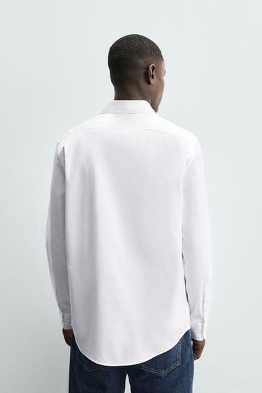 REGULAR FIT SHIRT - White by Zara - Image 2