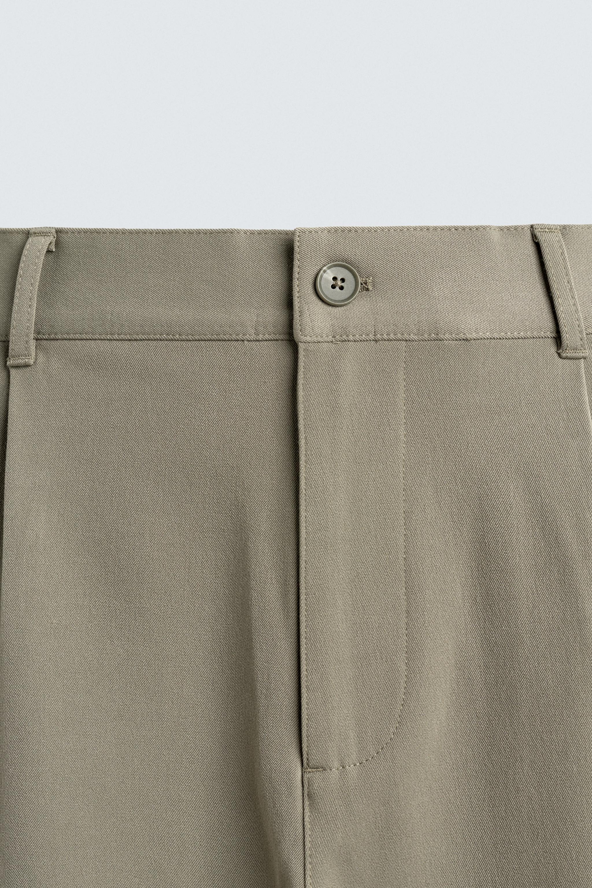 STRAIGHT FIT STRETCH PANTS