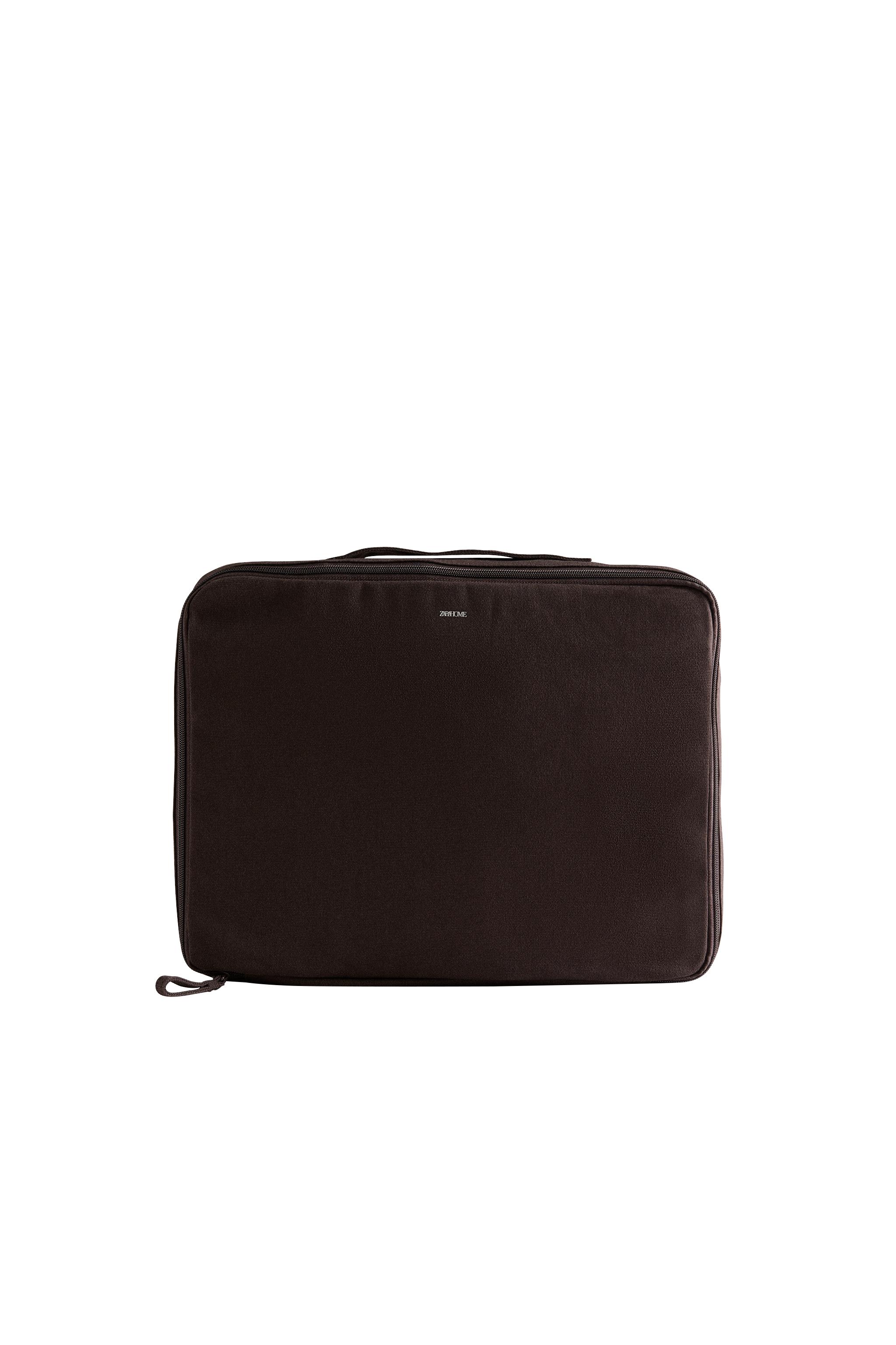 CANVAS TRAVEL ORGANIZER MAKEUP BAGS - Brown | ZARA United States