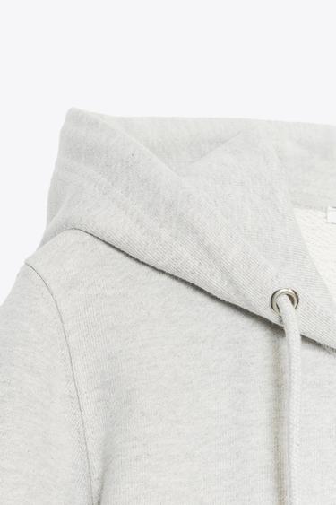 HOODIE - Grey marl by Zara - Image 7