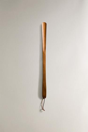 EXTRA-LONG ACACIA WOOD SHOEHORN - Light beige by Zara - Image 0