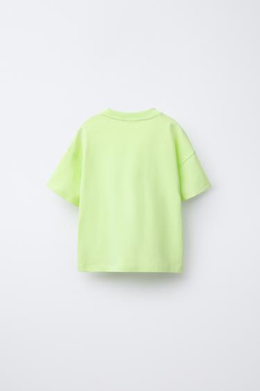 PLAIN T-SHIRT WITH POCKET - Green by Zara - Image 1