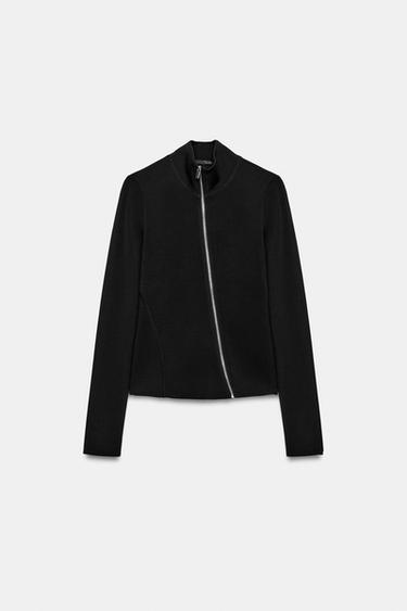 METAL ZIP JACKET - Black by Zara - Image 0