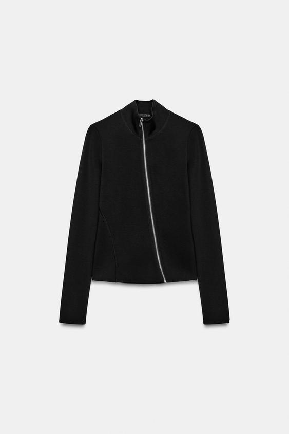 METAL ZIP JACKET - Black by Zara - Image 0