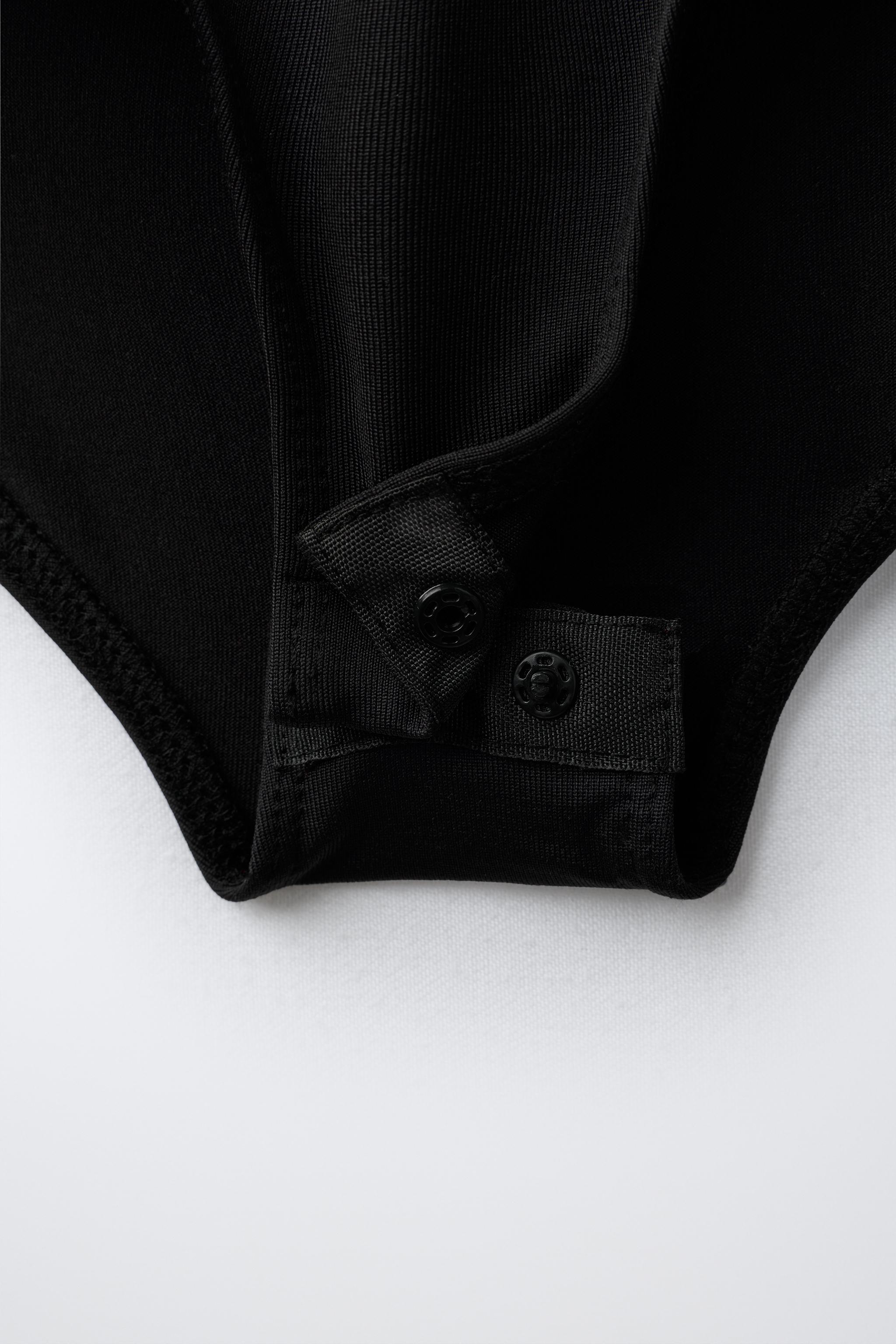 SHORT-SLEEVE POLYAMIDE BODYSUIT