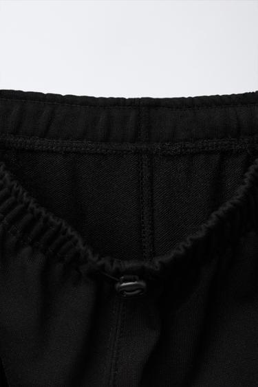 PANTALON DE JOGGING EN MOLLETON STOPPEURS - Noir de Zara - Image 3