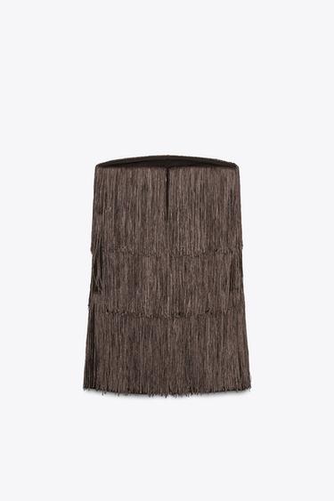 ROBE BUSTIER À FRANGES - rose poudré de Zara - Image 5