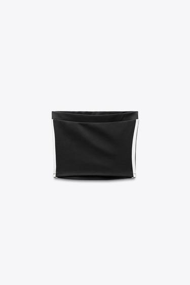 VARSITY BANDEAU TOP - Black by Zara - Image 2