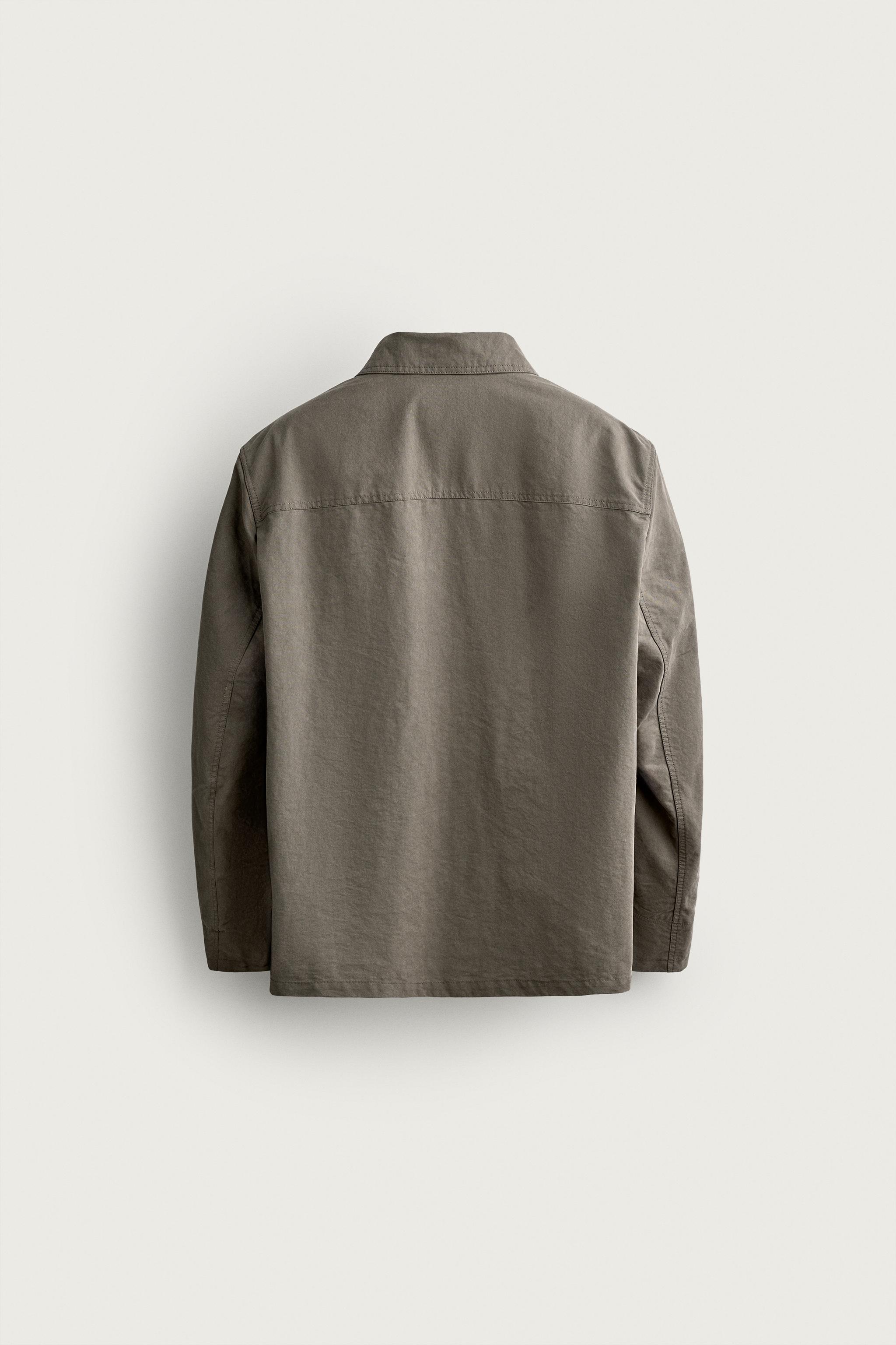 RELAXED FIT UTILITY POCKET JACKET - Mink | ZARA United States