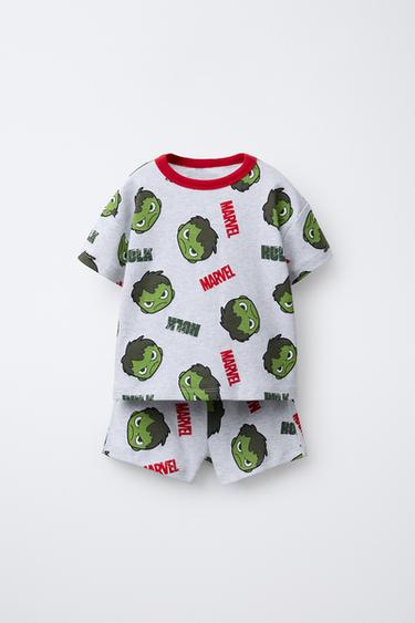 2-6 AÑOS/ PIJAMA HULK © MARVEL - Gris vigoré de Zara