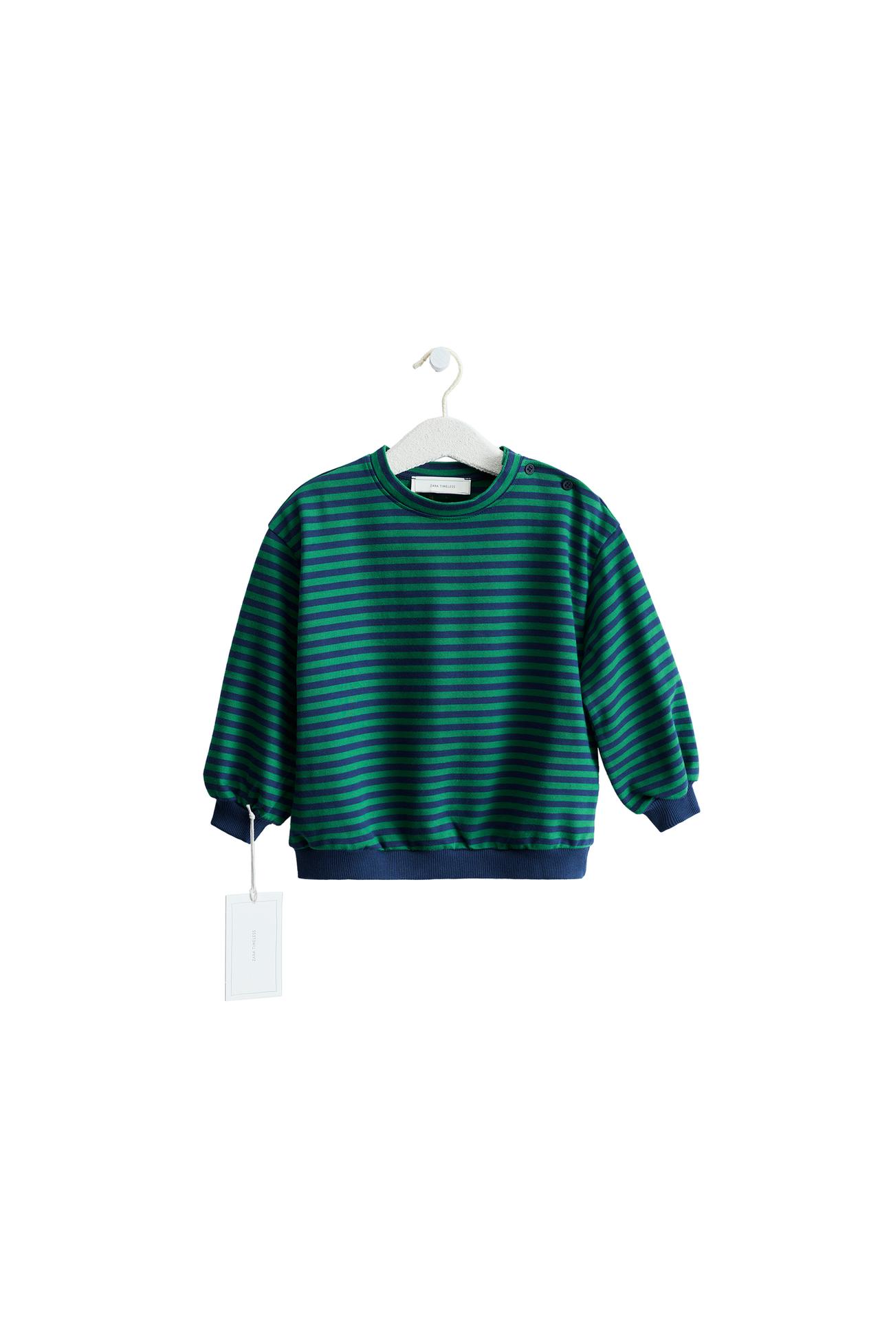 Свитшот в полоску из коллекции ZARA TIMELESS