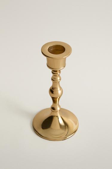 GOLD CHRISTMAS CANDLESTICK — Golden 2