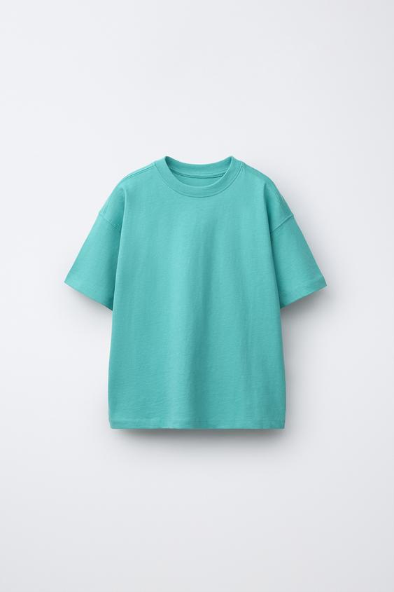 PLAIN T-SHIRT - Mid-turquoise de Zara - Imagen 0