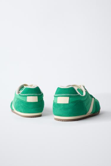 BASKETS EN CONTRASTE - Vert de Zara - Image 6
