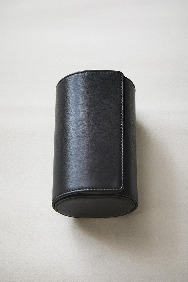 NAPPA LEATHER WATCH HOLDER — Black