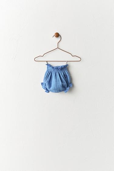 FISH EMBROIDERY BRIEFS - Blue by Zara