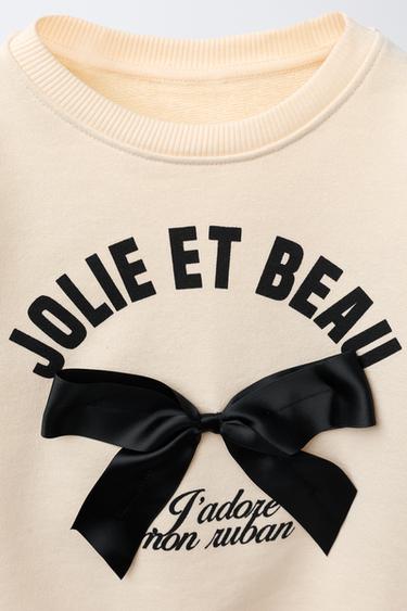 SWEAT NŒUD - Écru de Zara - Image 2