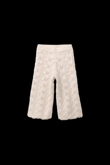 Zara KNIT CULOTTES - Ecru - Image 0