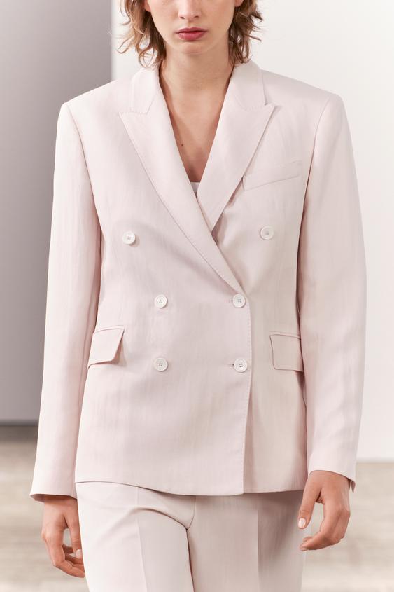 Women Pink Textured Casual Jacket