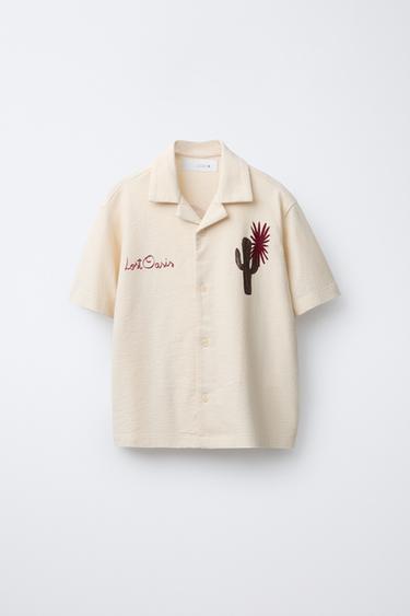 OASIS PRINT SHIRT - Ecru by Zara