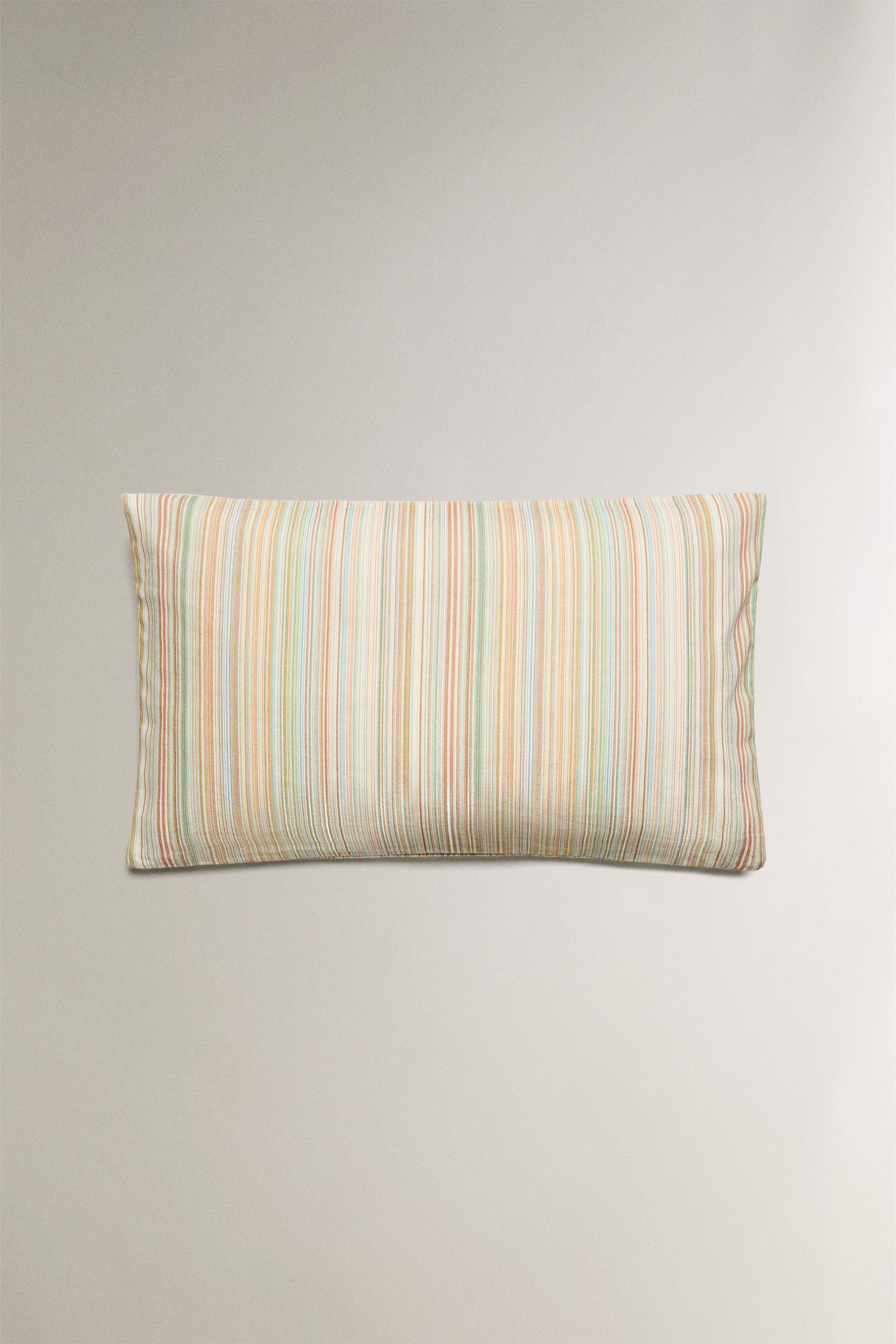HOUSSE DE COUSSIN RAYURES