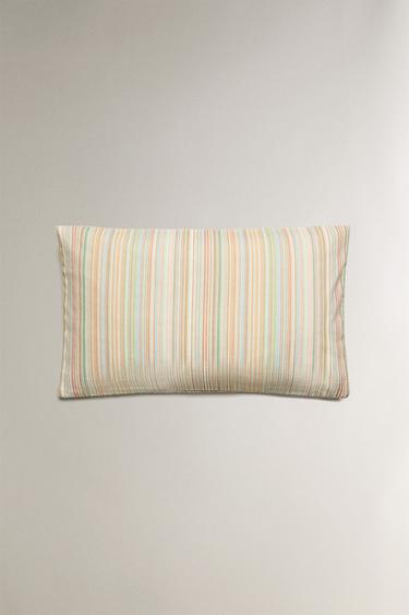 HOUSSE DE COUSSIN RAYURES - Blanc cassé de Zara - Image 0
