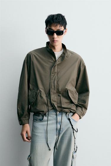 LIGHTWEIGHT COTTON JACKET - Khaki by Zara