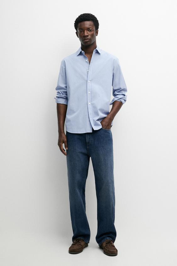 100% cotton poplin regular fit shirt from Zara - $130