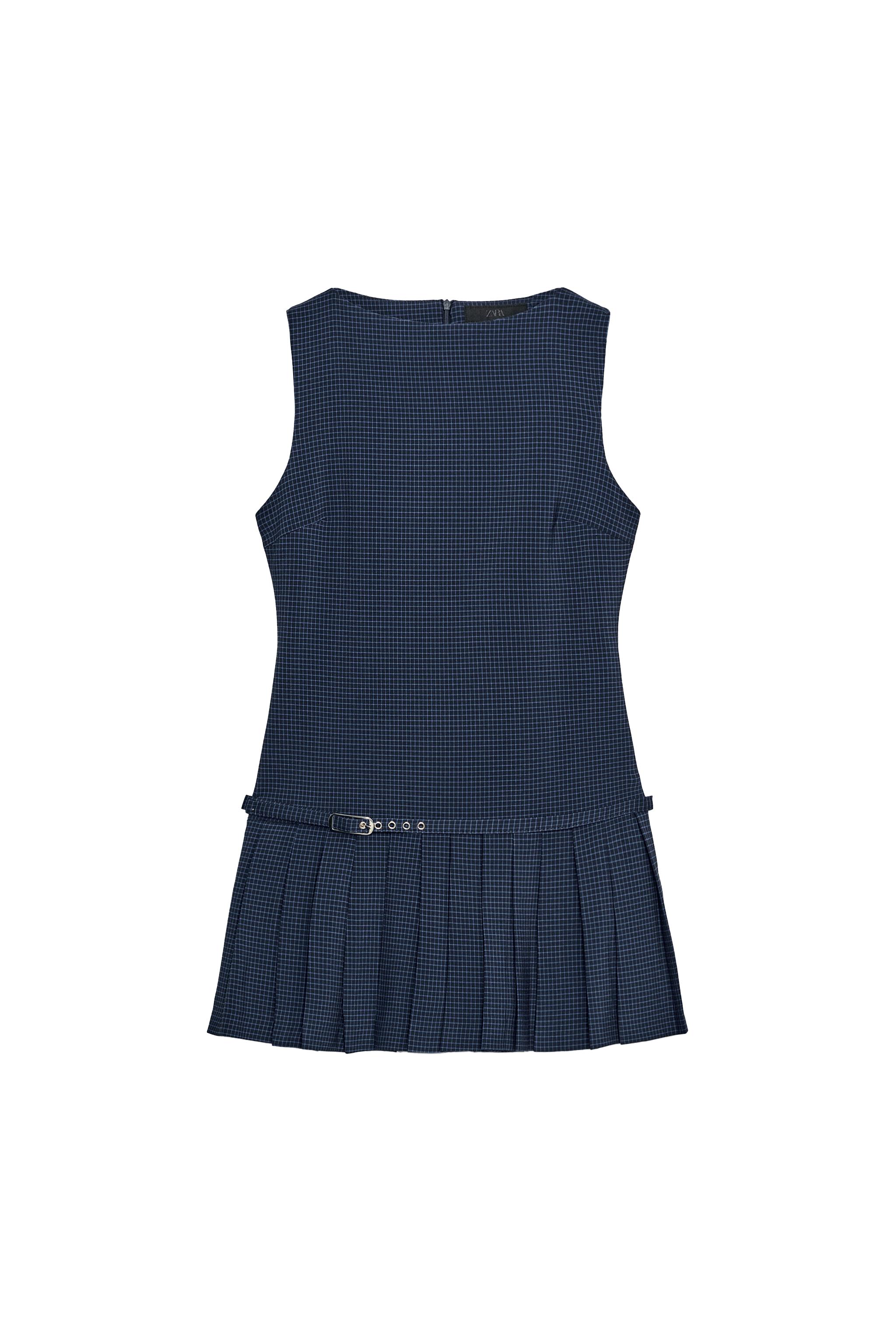 VESTIDO CORTO TABLAS CUADROS