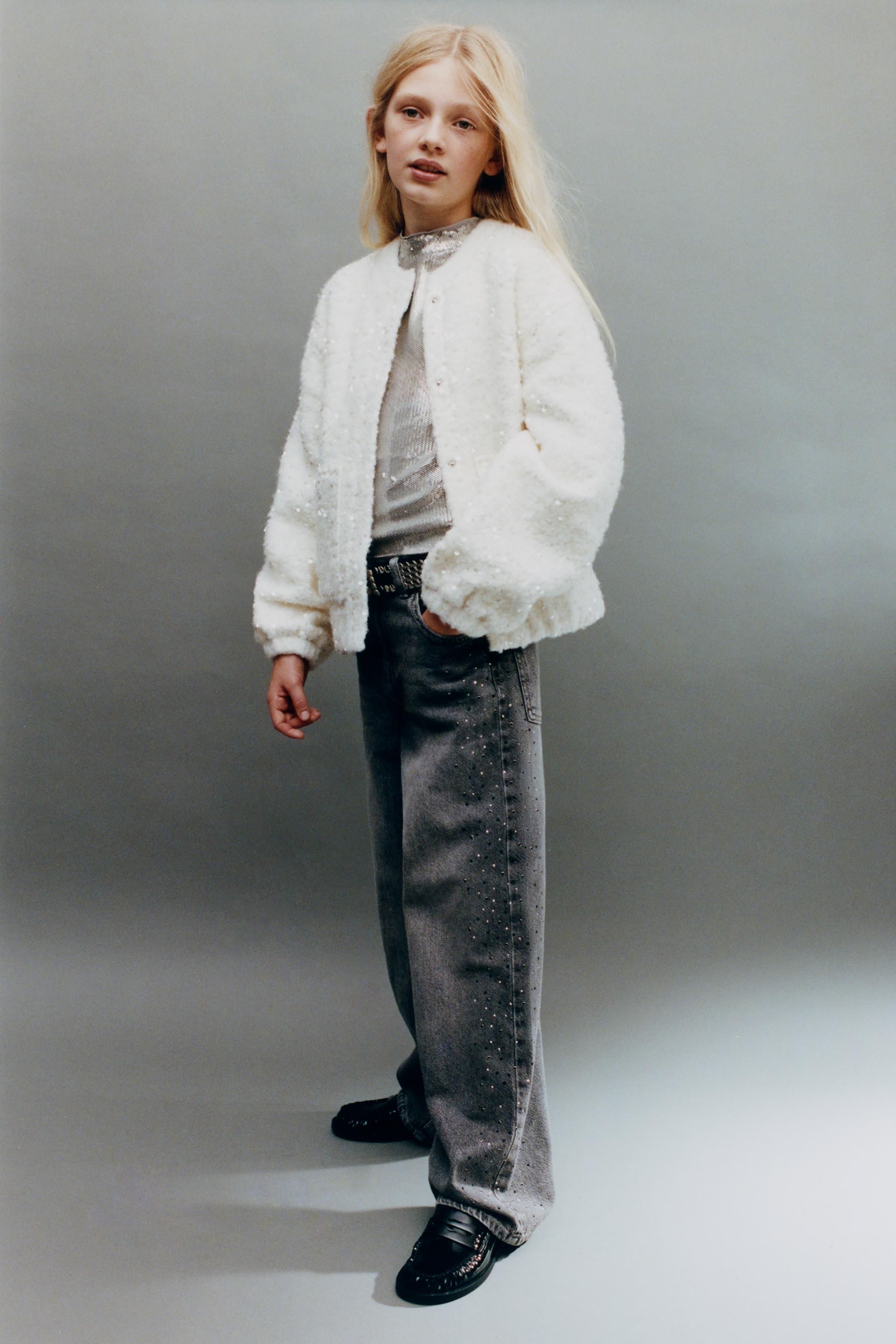 スパンコールボンバージャケット - エクリュ | ZARA Japan / 日本