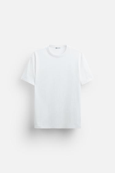 CAMISETA BÁSICA MEDIUM WEIGHT - Blanco de Zara