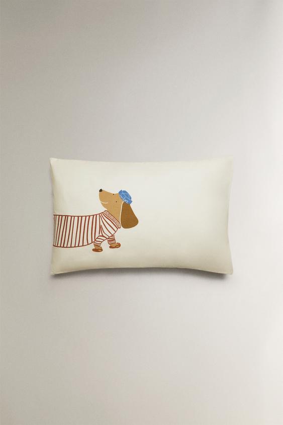 CHILDREN'S DOGGY PILLOWCASE - Beige by Zara - Image 0