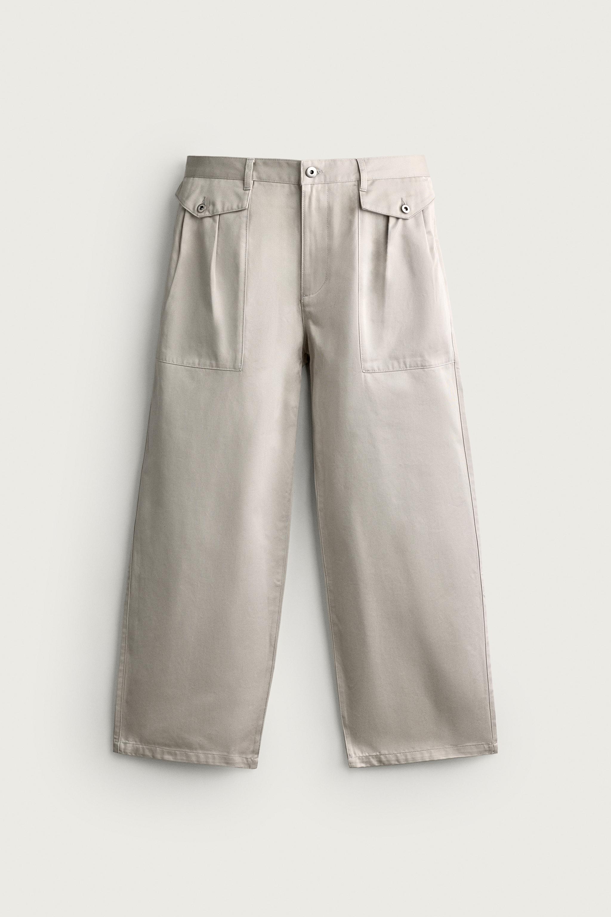 STRAIGHT RELAXED FIT POCKET PANTS