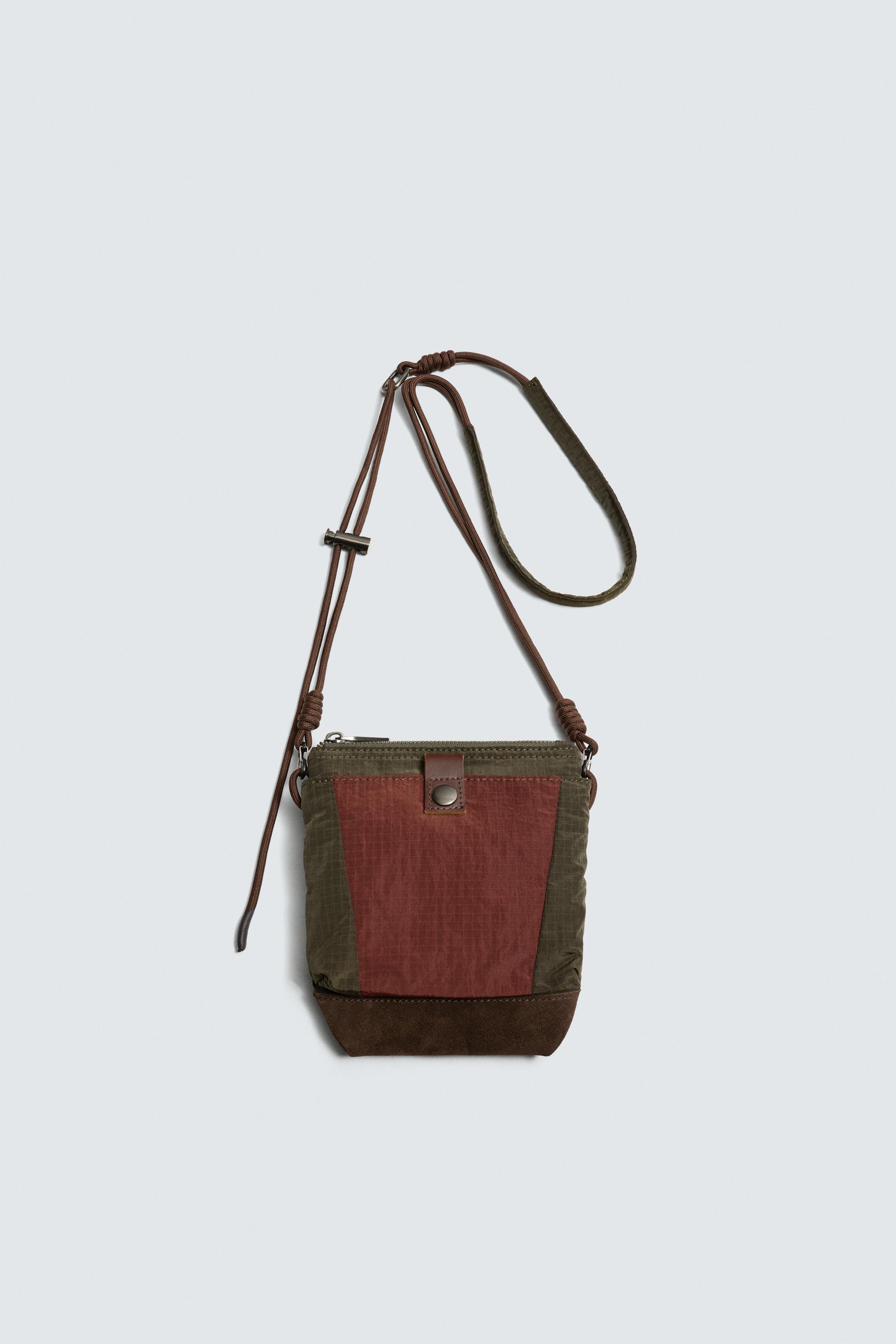 TECHNICAL CROSSBODY BAG WITH LEATHER DETAILS AARON LEVINE X ZARA
