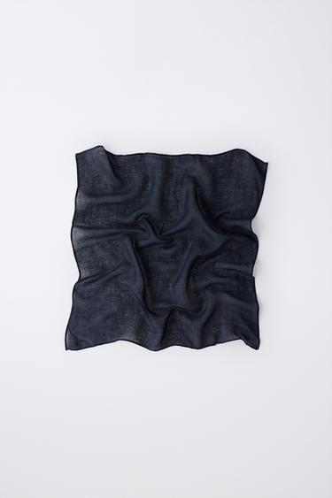 STORIESZ - PACK OF TWO LINEN BLEND BANDANAS - Multicoloured by Zara - Image 1