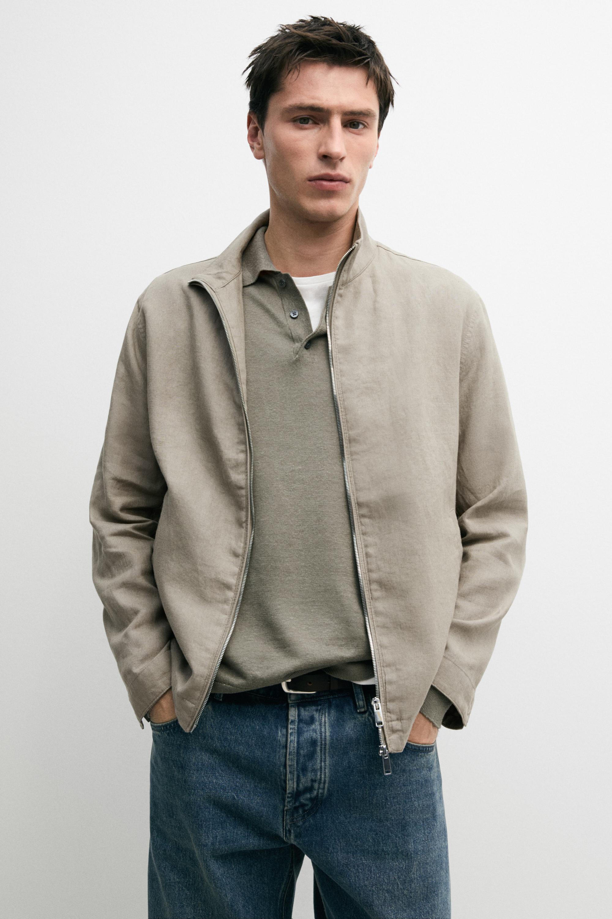Veste bomber lin