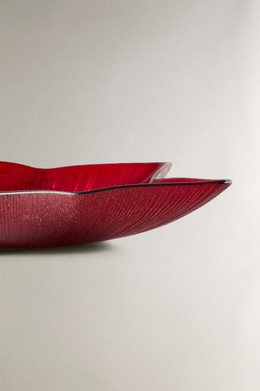 GLASS CHRISTMAS STAR BOWL - Red by Zara - Image 3