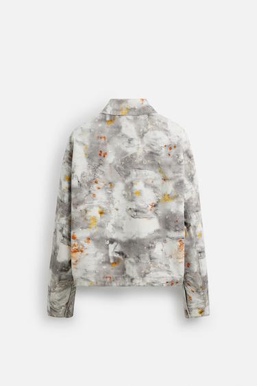 ABSTRACT PRINT JACKET - Orange by Zara - Image 8