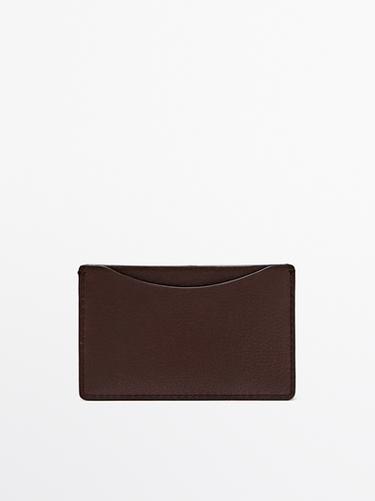 Zara Nappa leather card holder - Brown