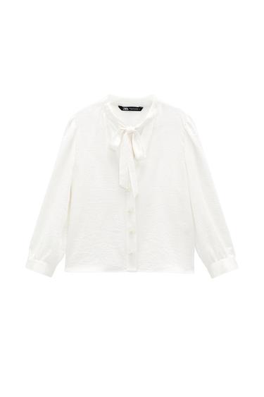PEARL BUTTON BOW TOP