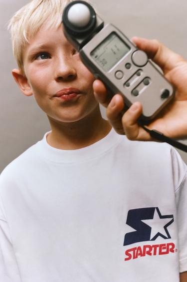 T-SHIRT MIT STARTER ®-ETIKETT - Weiß von Zara