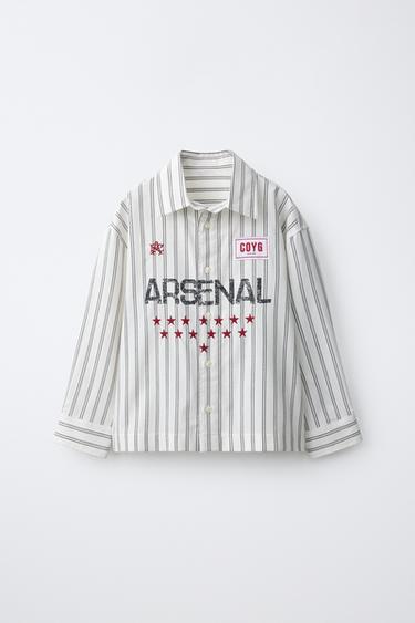 ARSENAL F.C. © STRIPED PRINT SHIRT - Stripes by Zara