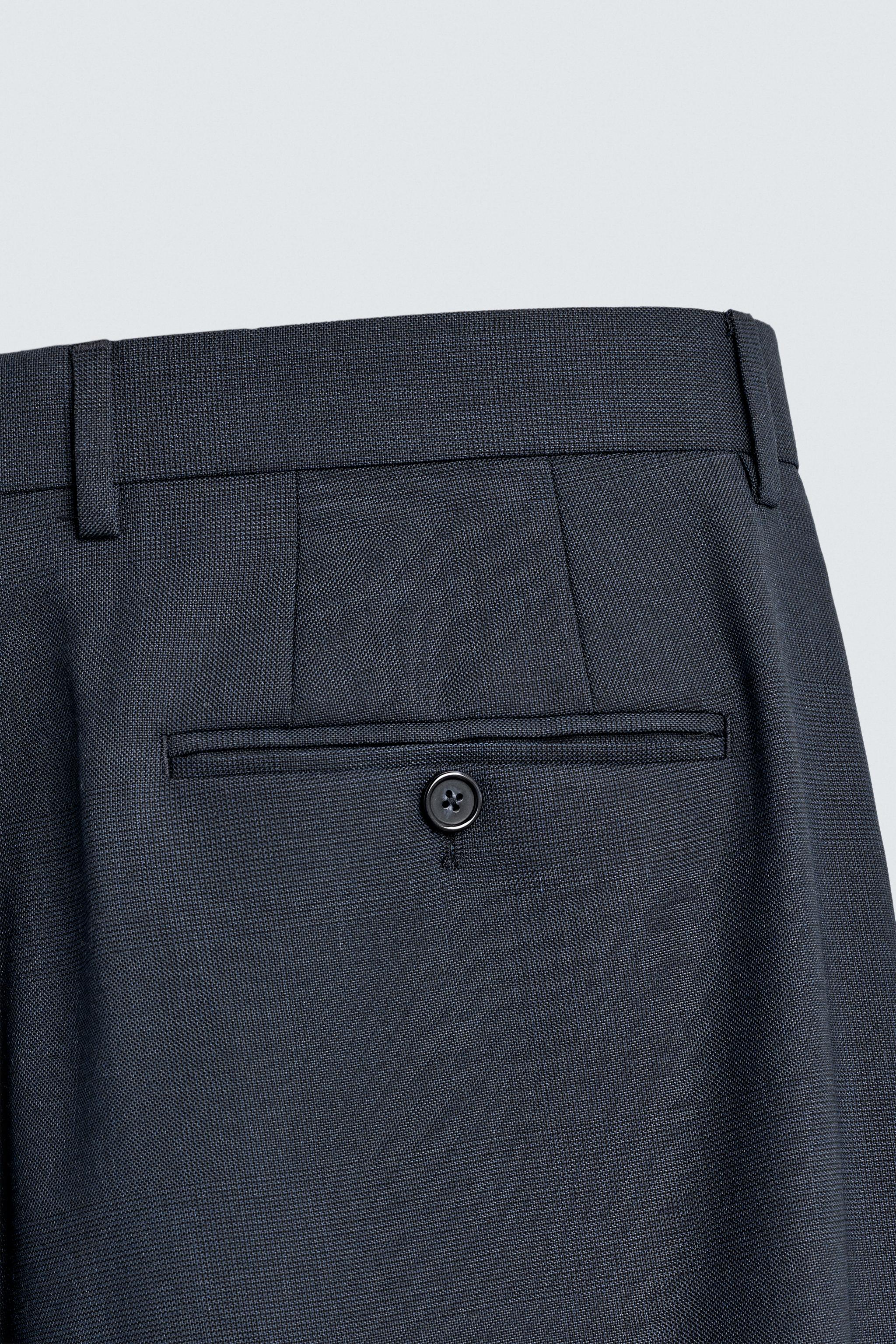 PANTALON DE COSTUME À CARREAUX
