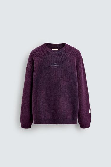 JERSEY LOGOS SPRAY X SR_A - Morado de Zara