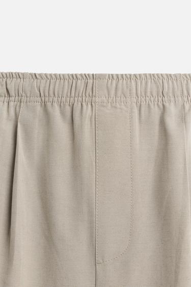 REGULAR FIT JOGGER WAIST TROUSERS - Sand by Zara - Image 7