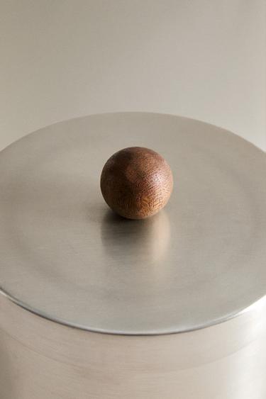 METAL BATHROOM STORAGE JAR - Silver by Zara - Image 4